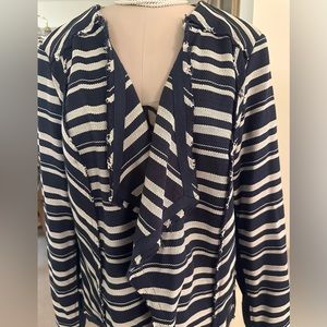 Lane Bryant Frayed Asymmetrical Jacket